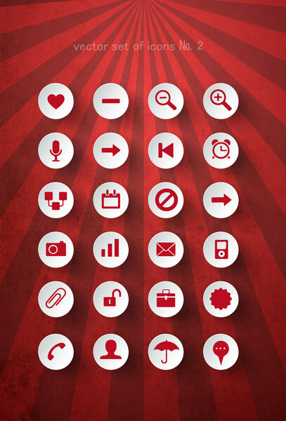 set of icons, vector illustration 