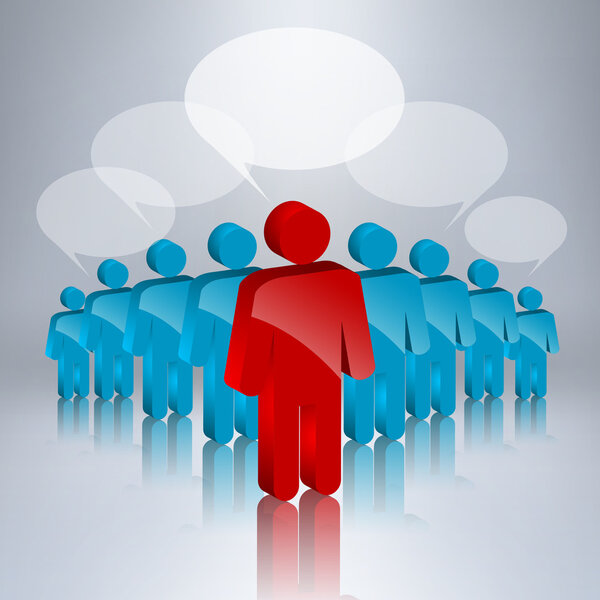 icons with colorful dialog speech bubbles