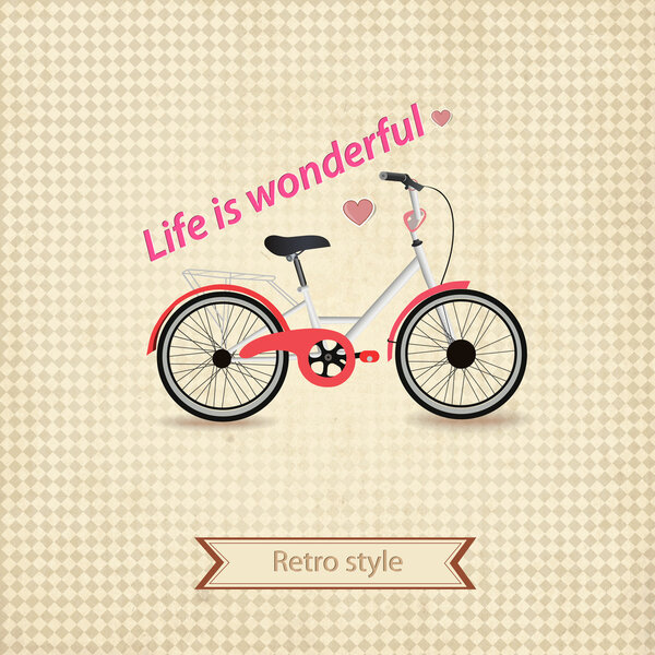 Vintage Retro Bicycle Background