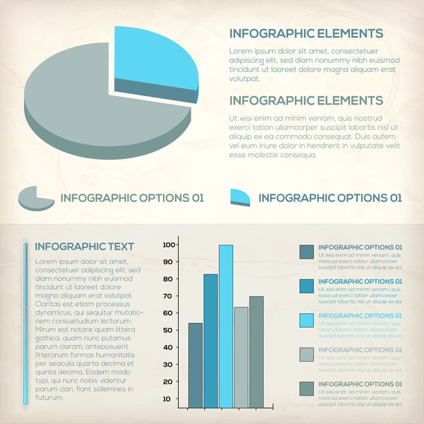 Definir Elementos Infográficos — Vetor de Stock