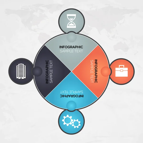 Illustration Vectorielle Infographique Entreprise — Image vectorielle