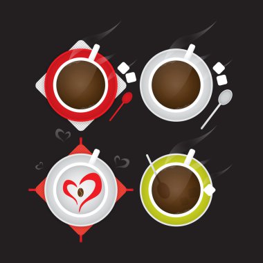 Coffee. Elements for design. Vector illustration. clipart
