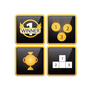 Prizes & Awards icons vector illustration clipart
