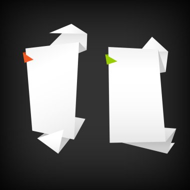 soyut origami vektör arka plan
