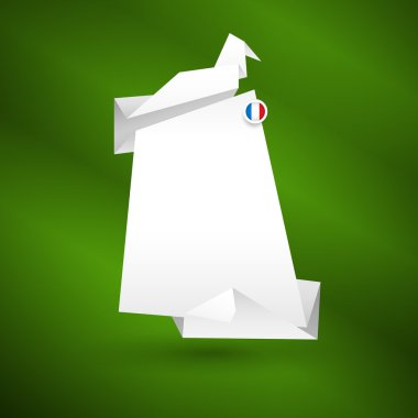 soyut origami vektör arka plan