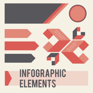 Infographic elemanları. vektör çizim