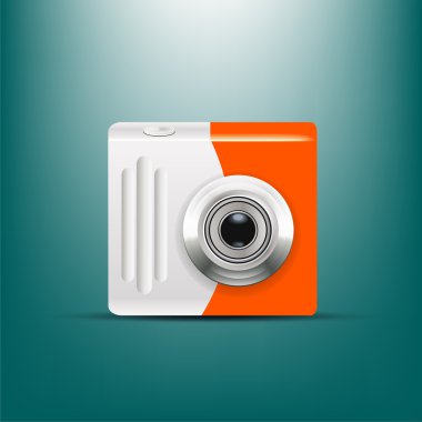 Camera Icon. Vector illustration clipart