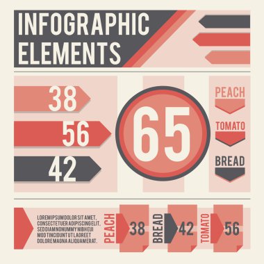 iş Infographic öğeleri illüstrasyon vektör