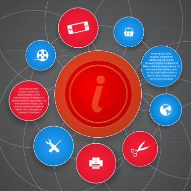 web düğmeleri vektör çizim seti