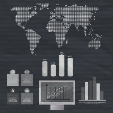 iş Infographic öğeleri illüstrasyon vektör
