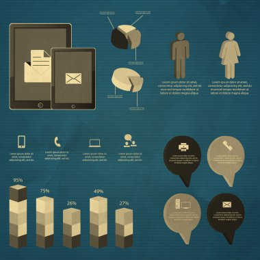 iş Infographic öğeleri illüstrasyon vektör