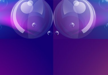 vector Soap bubbles on a blue background vector illustration clipart