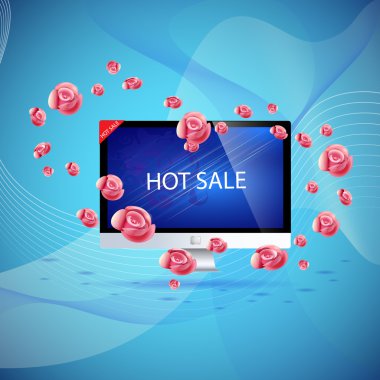 Hot sale concept. Vector illustration clipart