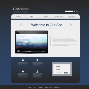 Web sitesi tasarım şablonu