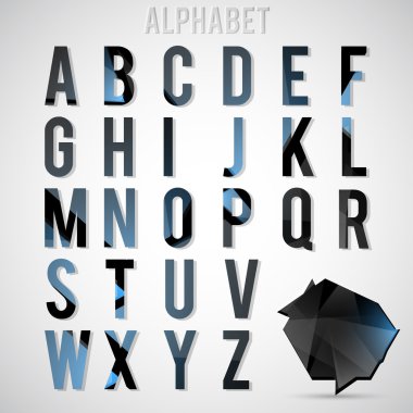  alphabet set vector illustration clipart