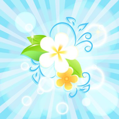 Vector floral arka plan tasarımı