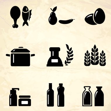 Product icons. Vector illustration clipart