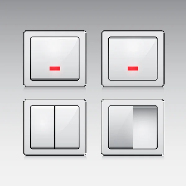 Electric Switch Web Vector Icon — Stock Vector