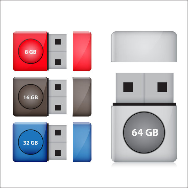 набор векторов флэш-накопителя
