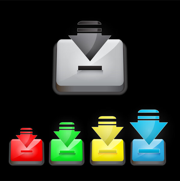 Кнопки загрузки Векторная иллюстрация
.