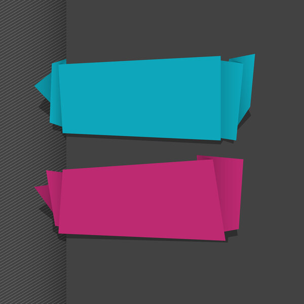 Абстрактная векторная иллюстрация вектора оригами
