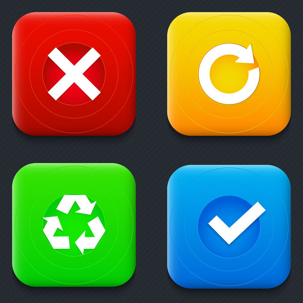 Иконки стрелок задают векторную иллюстрацию
