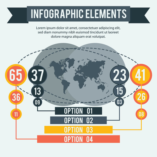 Business infographic elements vector illustration