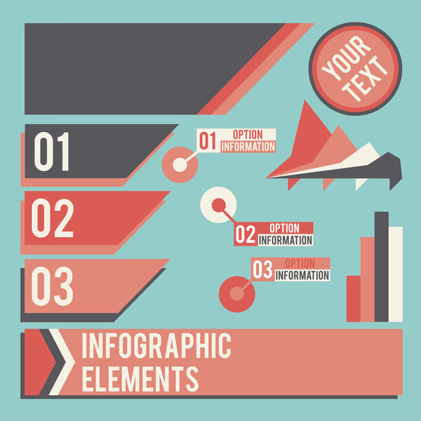 Business infographic elements vector illustration