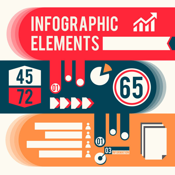 Business infographic elements vector illustration