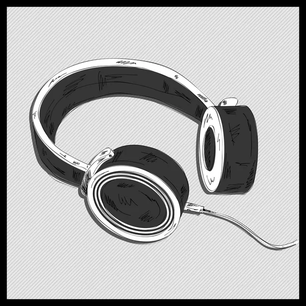 Kopfhörer Isolierte Vektor Illustration — Stockvektor