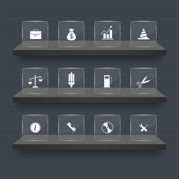 Векторная иллюстрация бизнес-икон