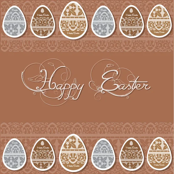 Happy Easter Card Illustration Vectorielle — Image vectorielle