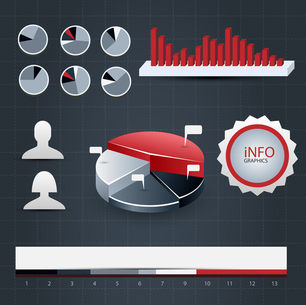 infographics set vector illustration