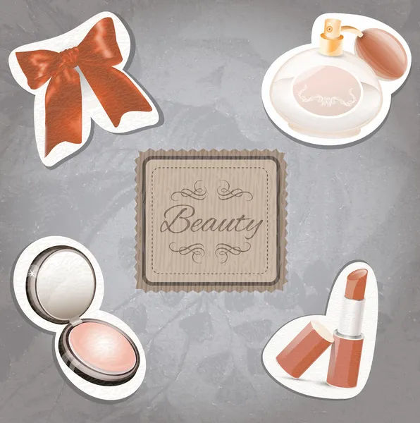 Set Cosméticos Ilustración Vectorial — Vector de stock