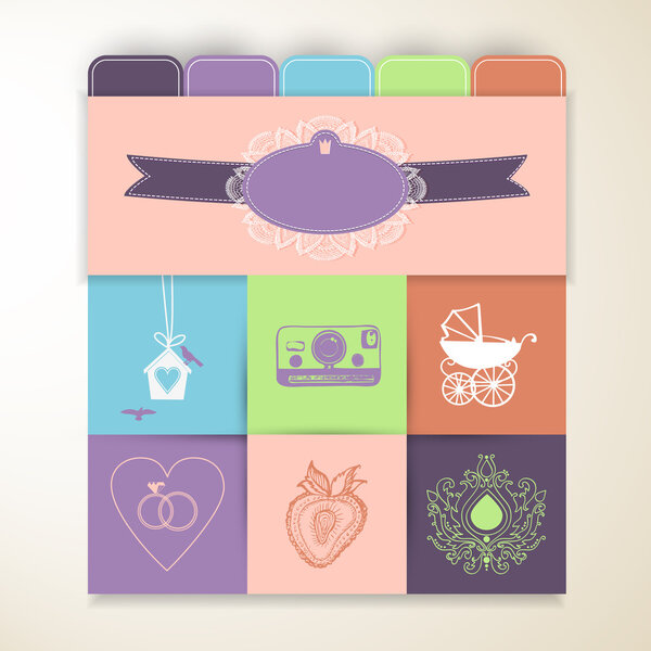 elegant card vector illustration