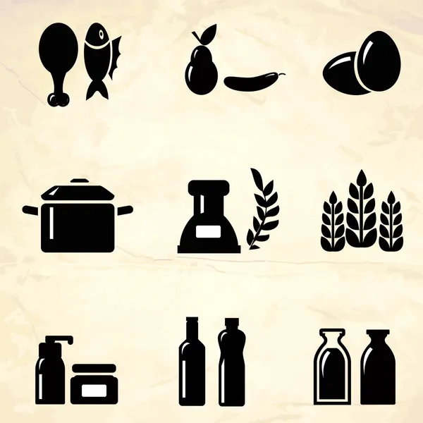 Iconos Del Producto Ilustración Vectorial — Archivo Imágenes Vectoriales