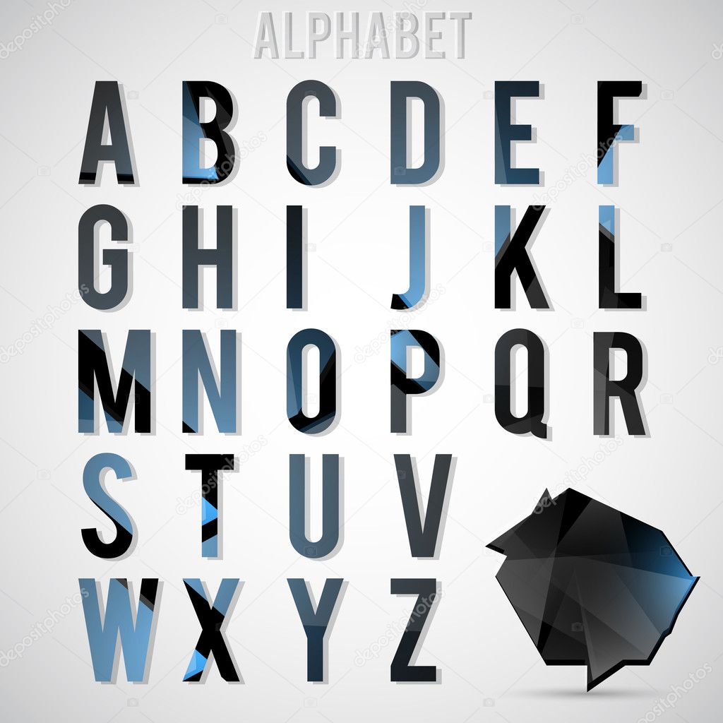  alphabet set vector illustration