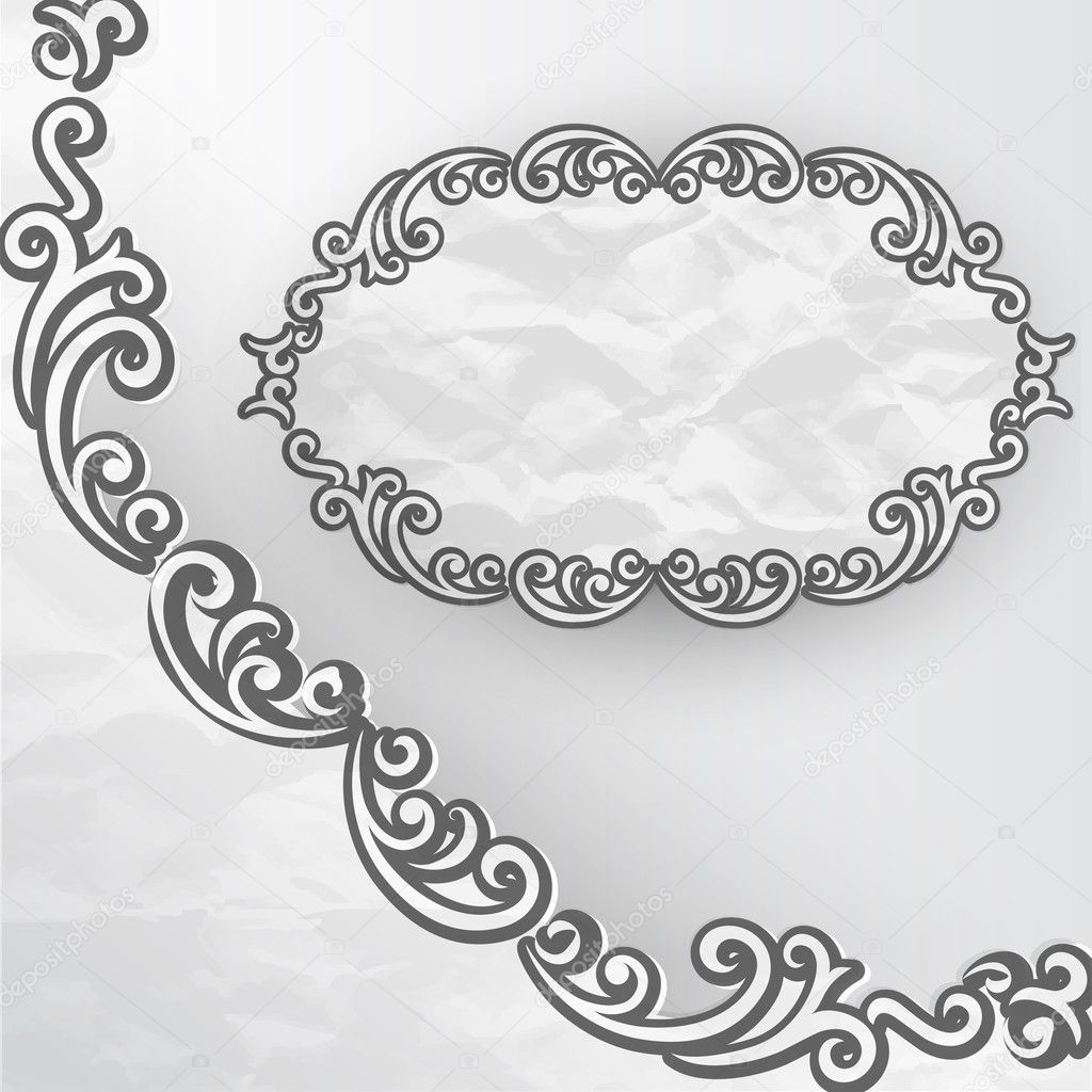 Vintage frame vector illustration