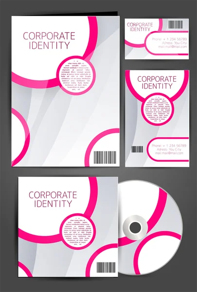 Selected Corporate Templates Vector Illustration — Stock Vector
