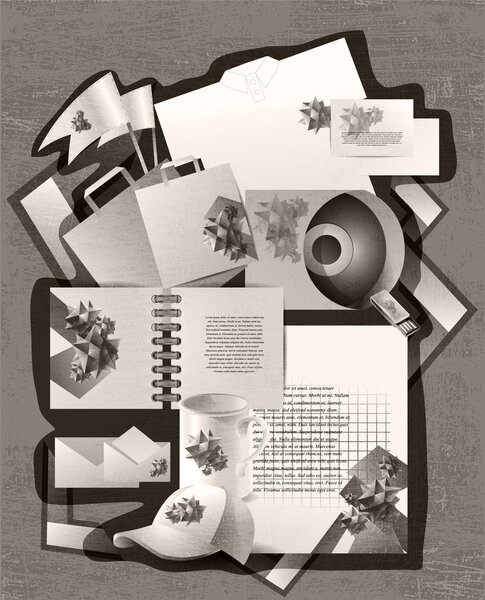 Грандиозный ретро фон. Векторная иллюстрация
