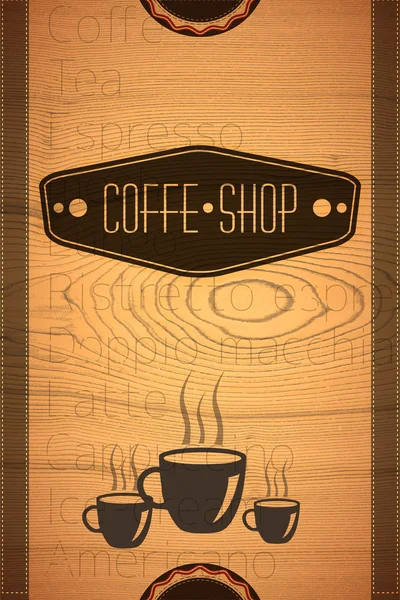 咖啡店标签向量例证 图库插图