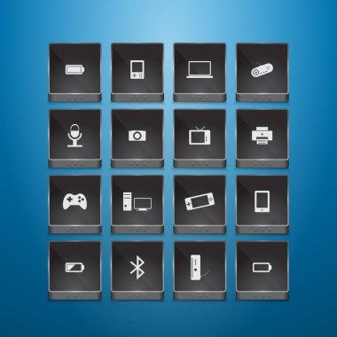 Technology icons vector illustration clipart
