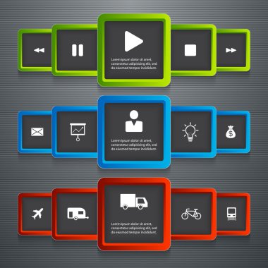 Vector conjunto de banner web.