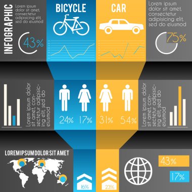 ulaşım infographics gösteren resim