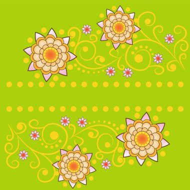 Vector floral arka plan tasarımı