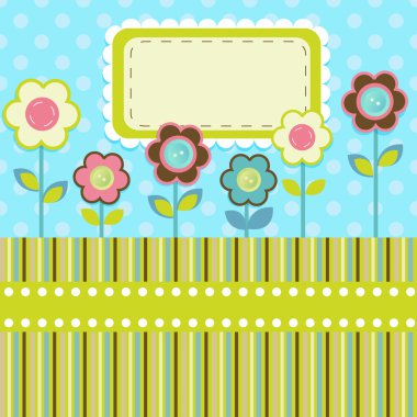Vector floral arka plan tasarımı