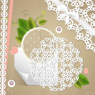 Vector floral arka plan tasarımı