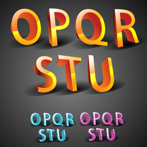 векторно-светящийся алфавитный вектор
