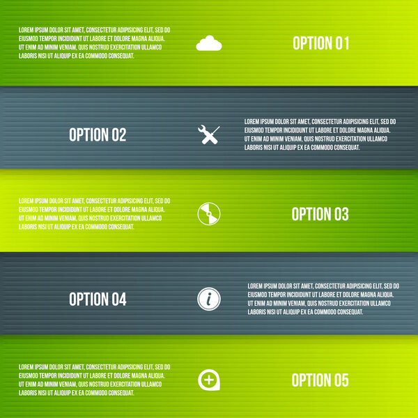 Шаги обрабатывают стрелки. векторная иллюстрация
