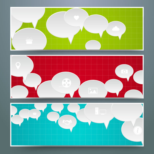 Speech bubbles Design vector illustration